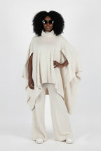 Knitted Poncho Outfit - Eva