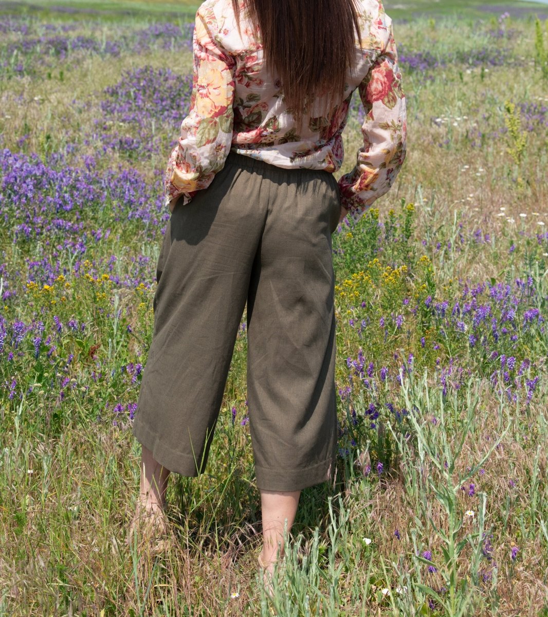 Elegant Linen Pants CAPRI - EUG FASHION EugFashion 