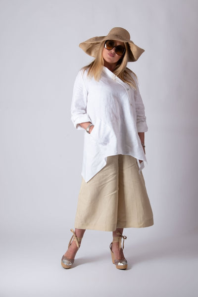 Elegant Linen Pants CAPRI - EUG FASHION EugFashion 