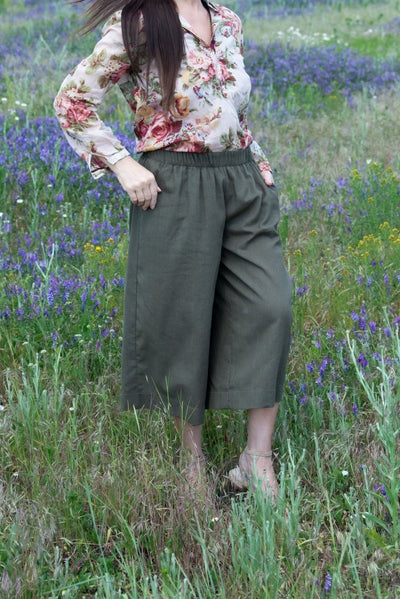 Elegant Linen Pants CAPRI - EUG Fashion EugFashion 