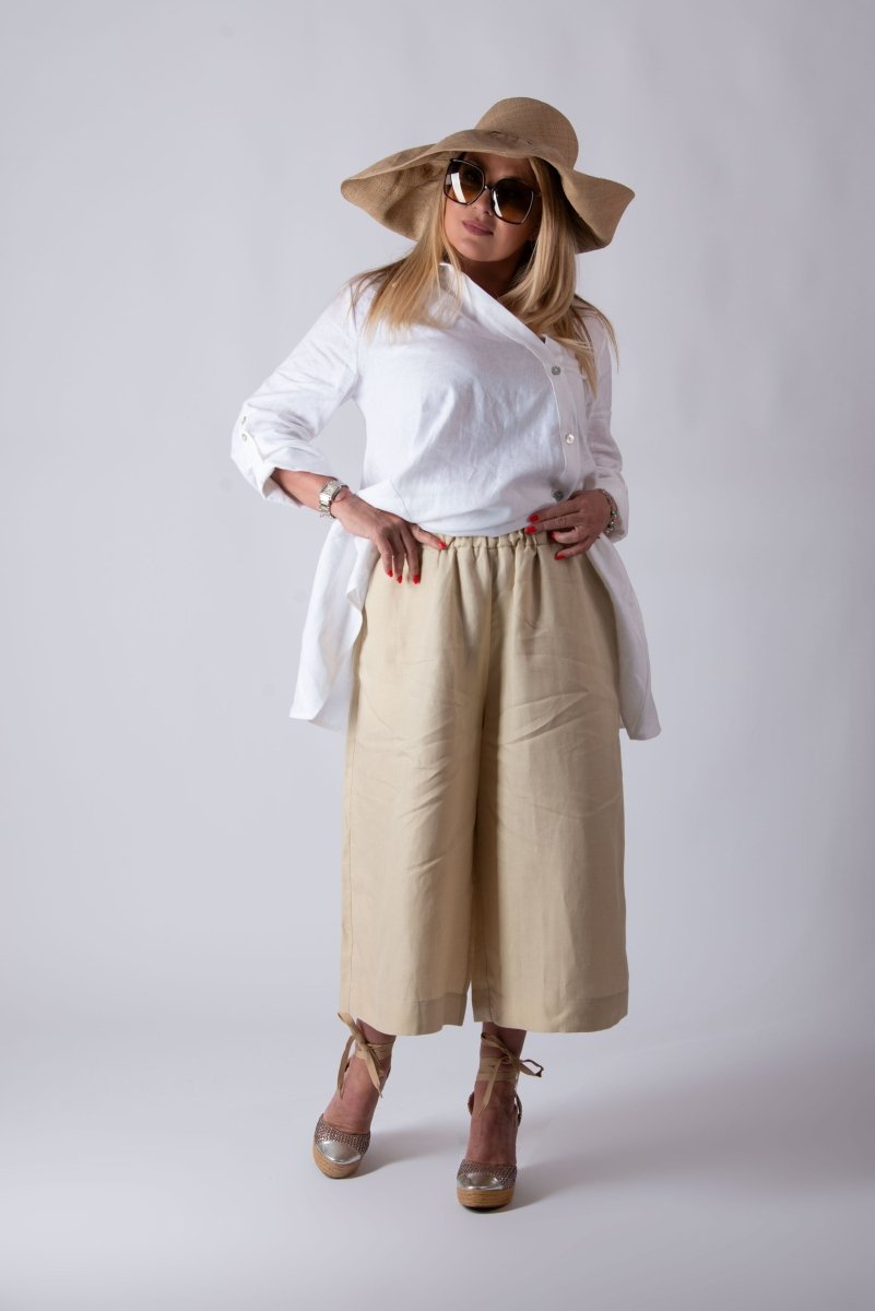 Elegant Linen Pants CAPRI - EUG Fashion EugFashion 