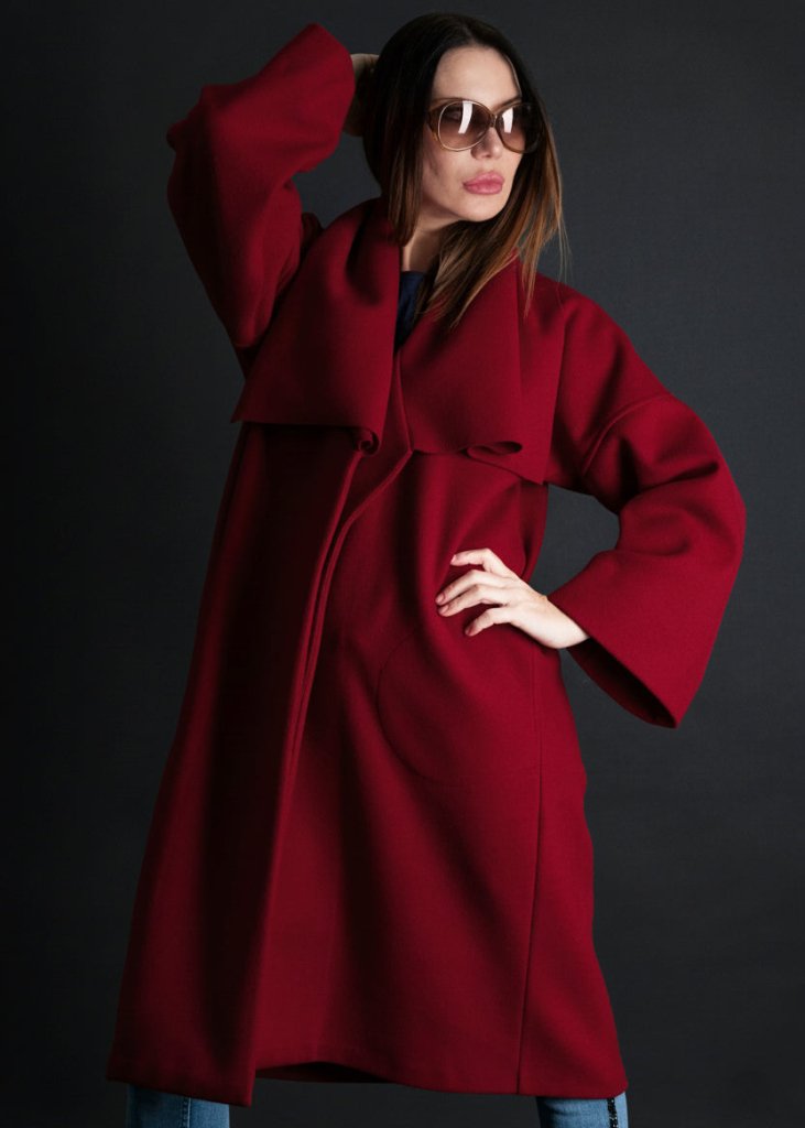 Elegant Wide Coat HELEN - EUG Fashion