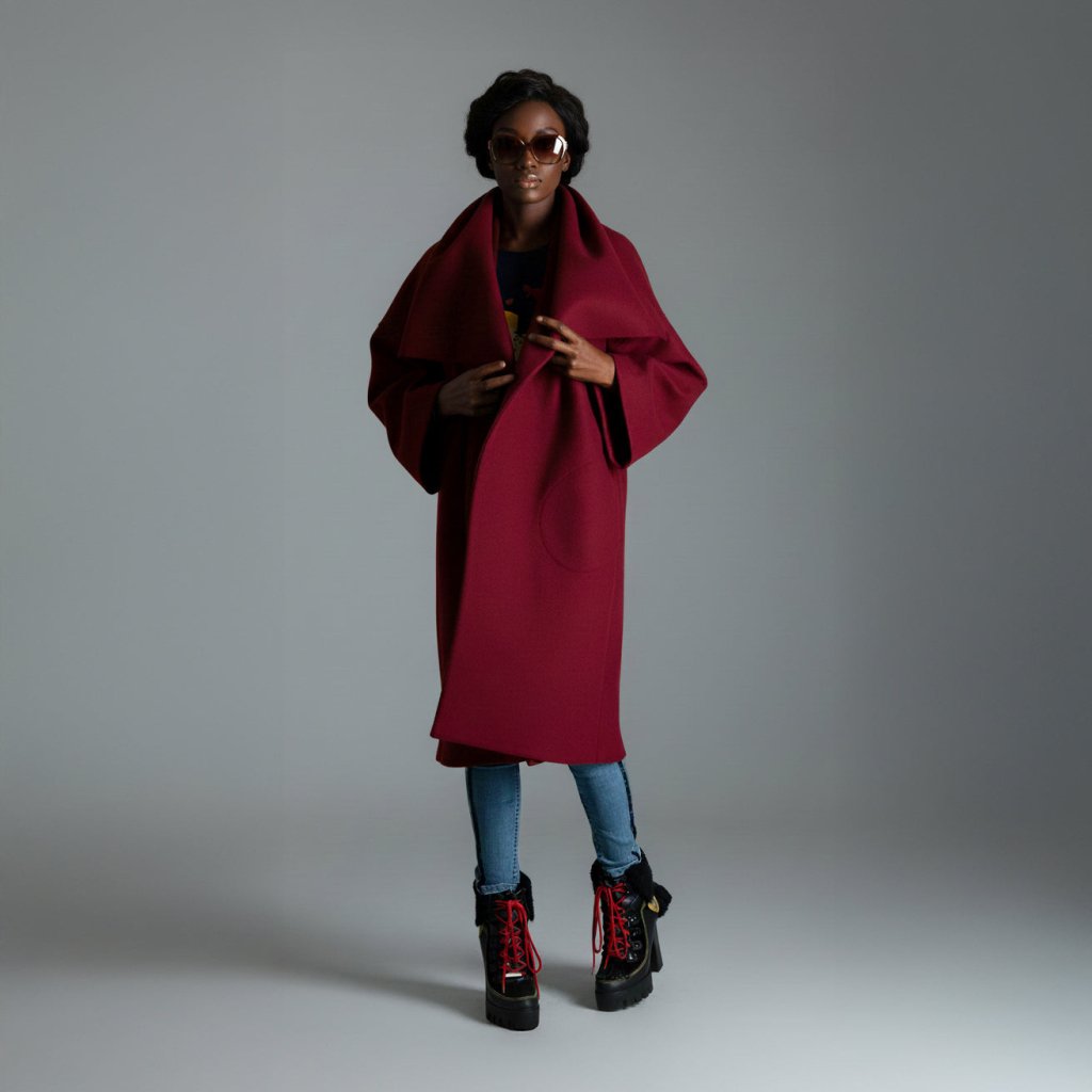 Elegant Wide Coat HELEN - EUG Fashion