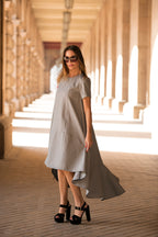 elegant dress cotton - eug fashion