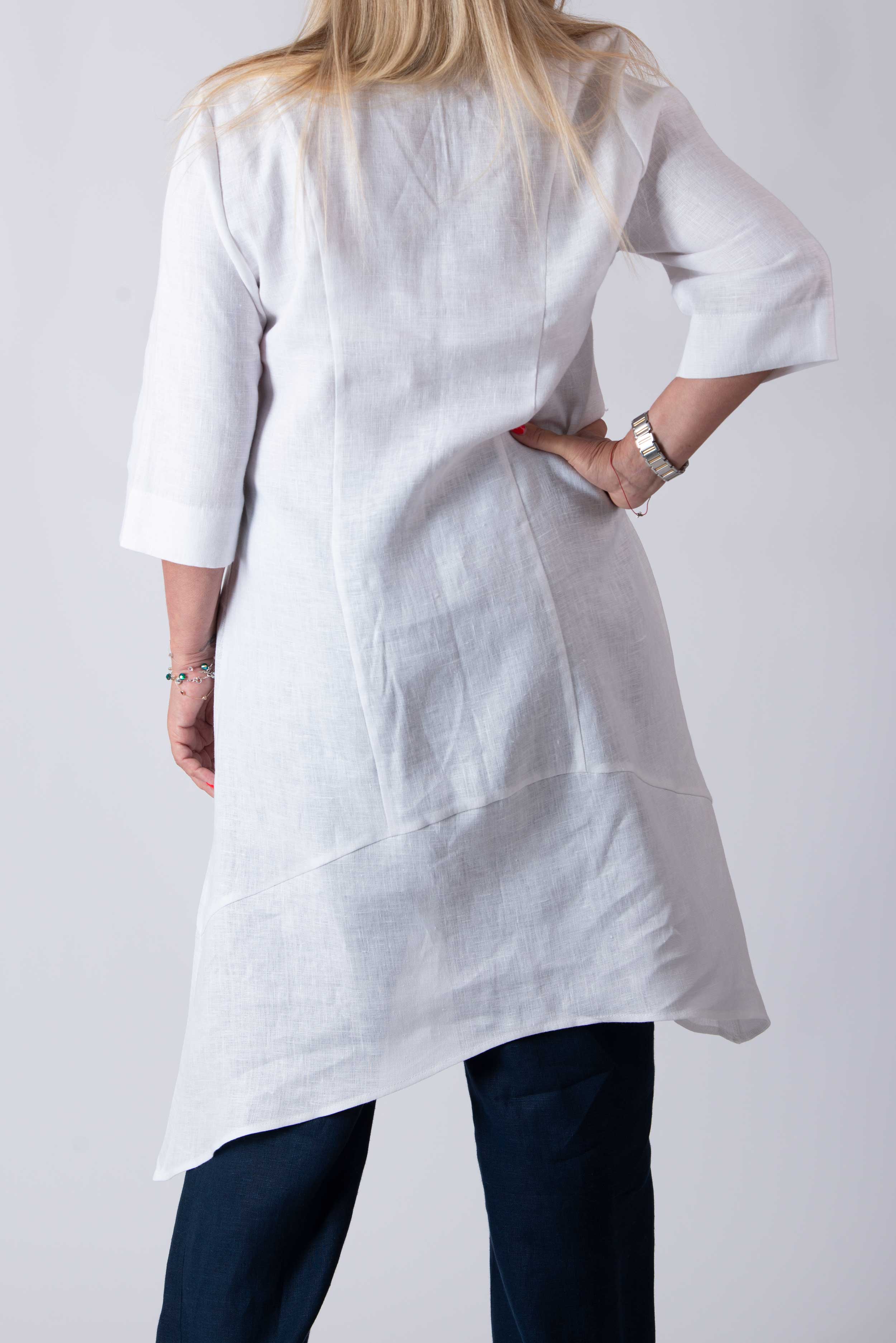 elegant linen tunic
