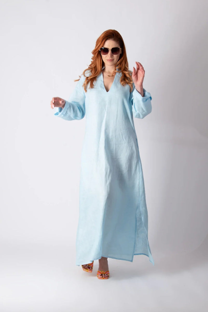 ENAS LONG LINEN DRESS - EUG FASHION EugFashion 