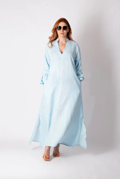 ENAS LONG LINEN SUMMER DRESS - EUG FASHION EugFashion 