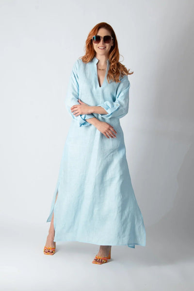 ENAS LONG LINEN SUMMER DRESS - EUG FASHION EugFashion 