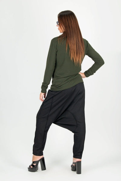 ERIKA Drop Crotch Harem Pants - EUG Fashion EugFashion 