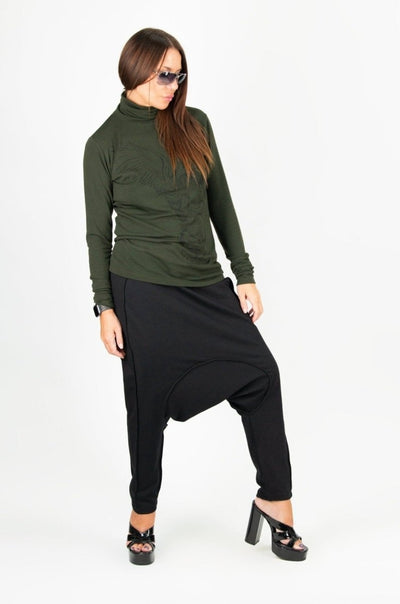 ERIKA Drop Crotch Harem Pants - EUG Fashion EugFashion 