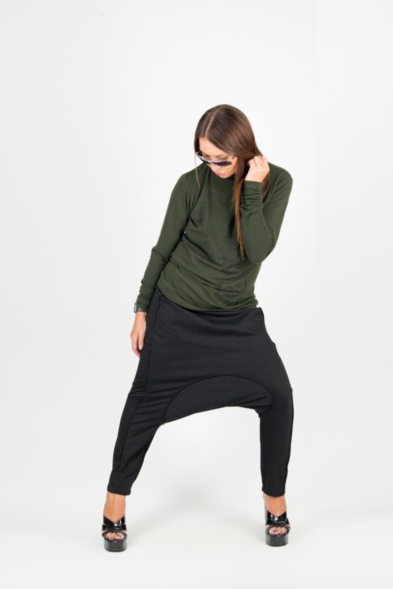 ERIKA Drop Crotch Harem Pants - EUG Fashion EugFashion 