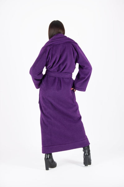 ERIN Winter Fur Purple Coat ON SALE - EUG Fashion EugFashion 