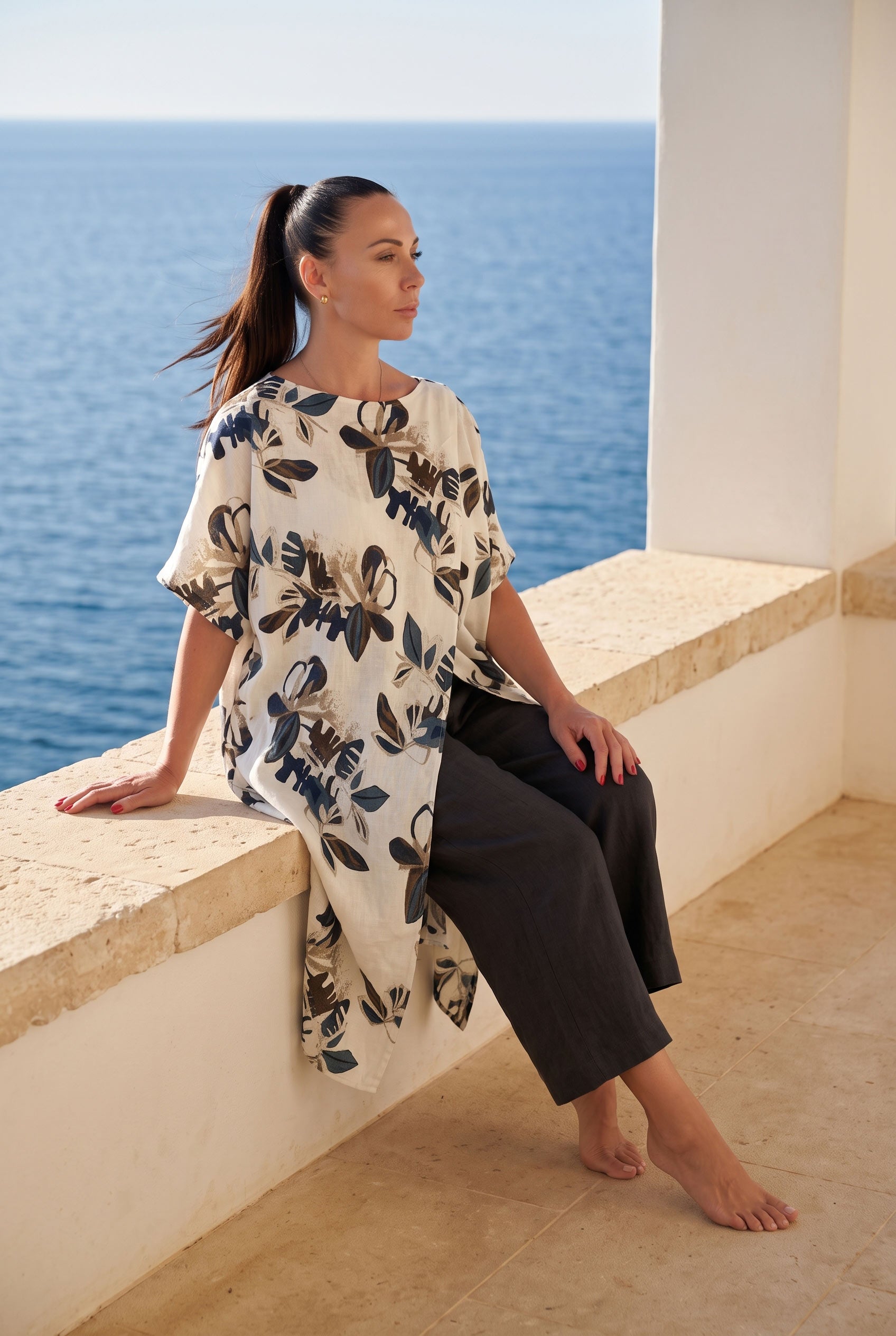 Linen top fabiana - eug fashion