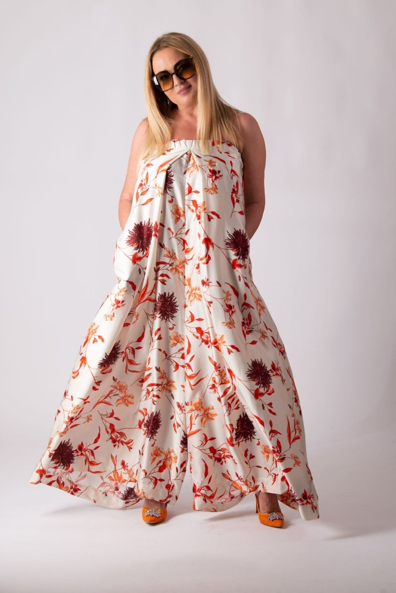 Floral Off Shoulders Jumpsuit TALIA - EUG Fashion