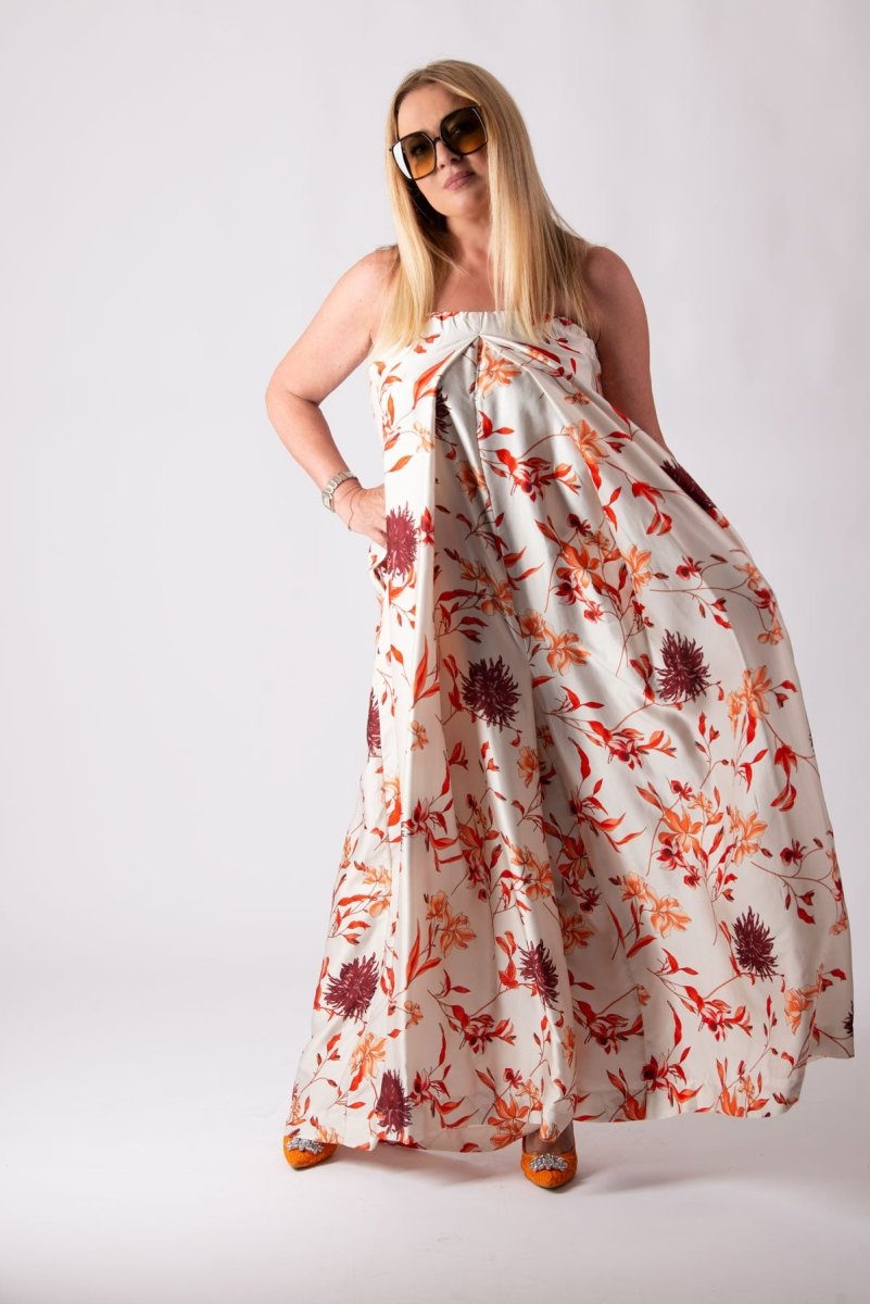Floral Off Shoulders Jumpsuit TALIA - EUG Fashion