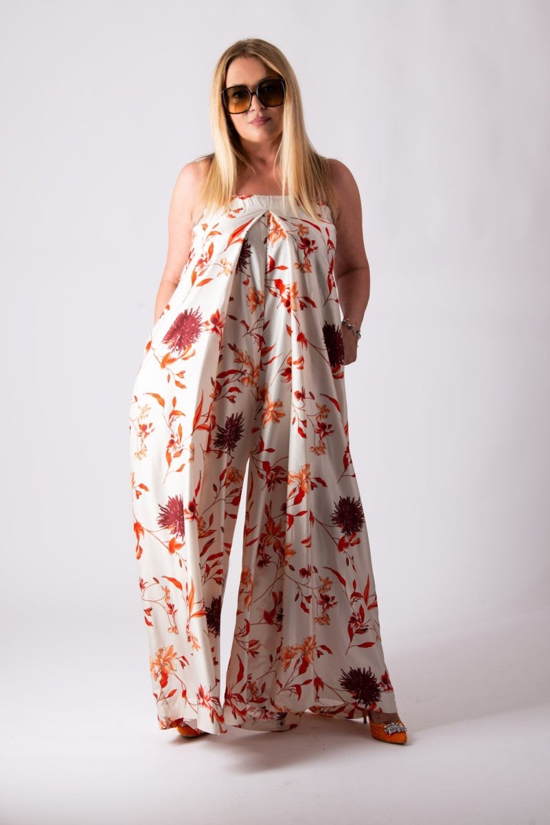 Floral Off Shoulders Jumpsuit TALIA - EUG Fashion