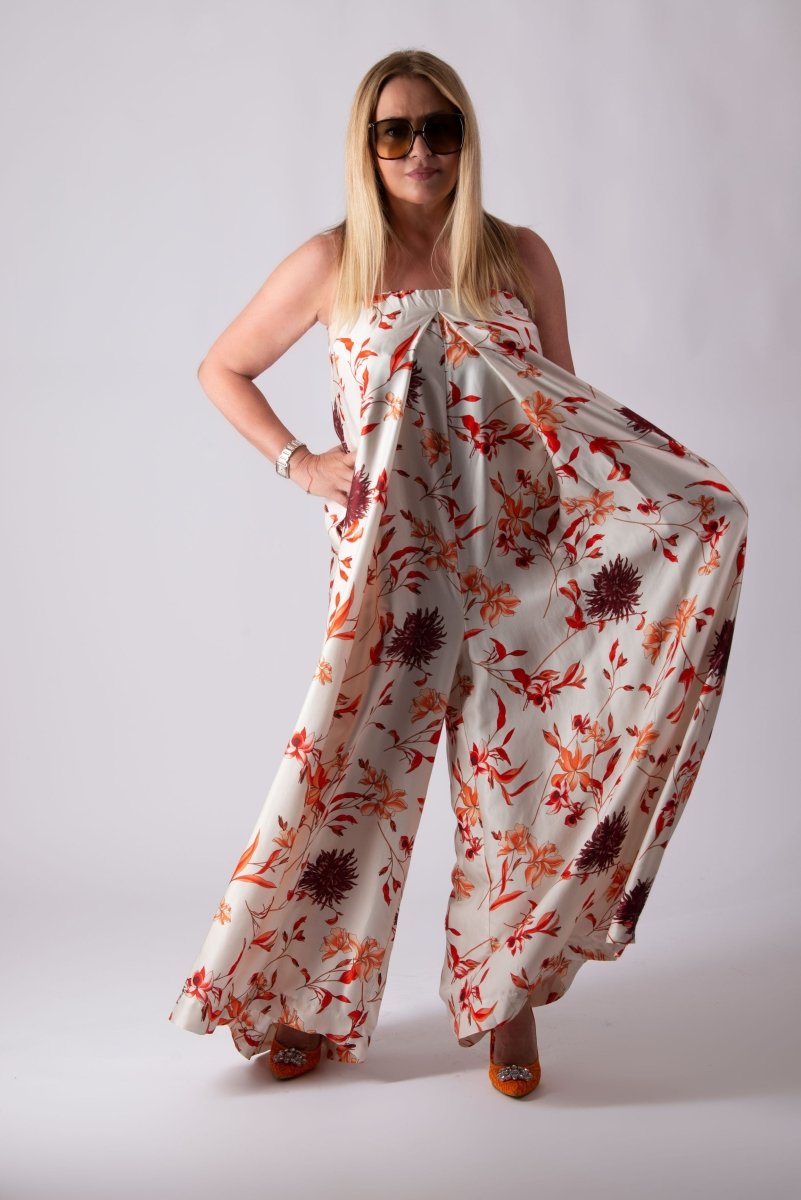 Floral Off Shoulders Jumpsuit TALIA - EUG Fashion