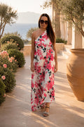 floral one shoulders dress