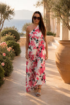 floral one shoulders dress