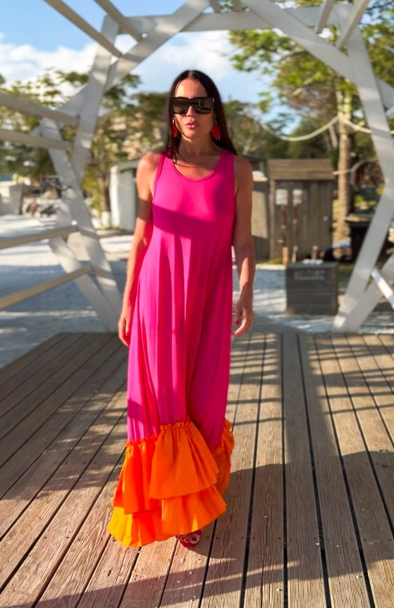 Flounces maxi Dress CARMEN - EUG Fashion EugFashion 