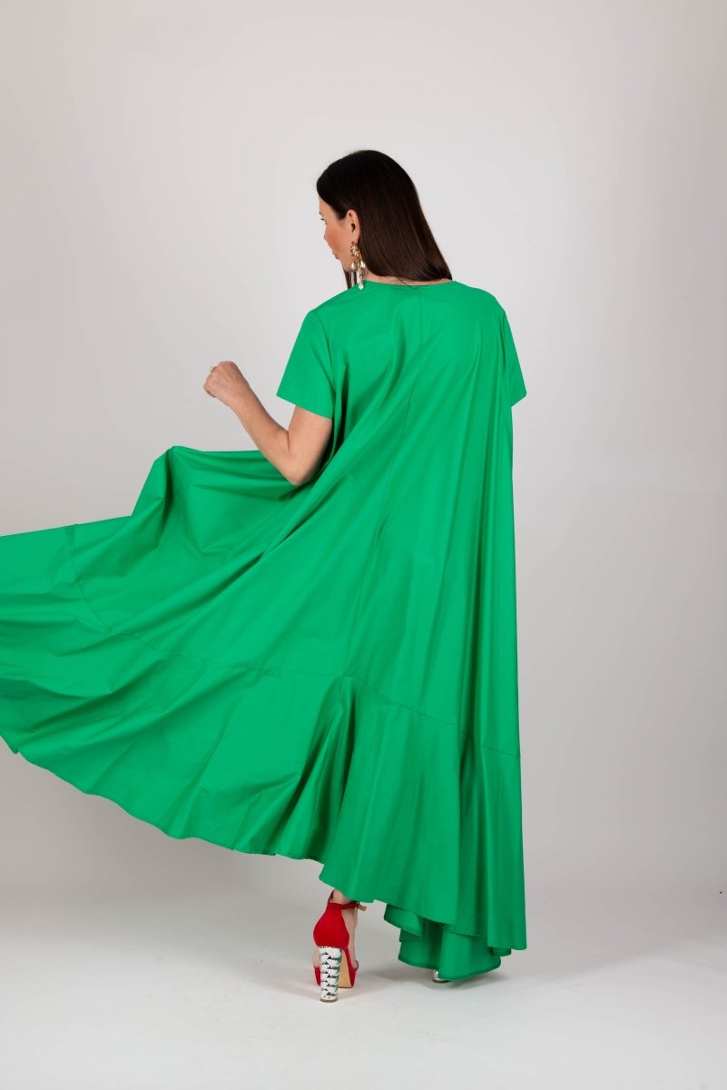 Green Summer Dress DIVA - EUG Fashion