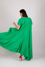 Green Summer Dress DIVA - EUG Fashion