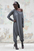 Grey Harem Jumpsuit Marla - EUG Fashion