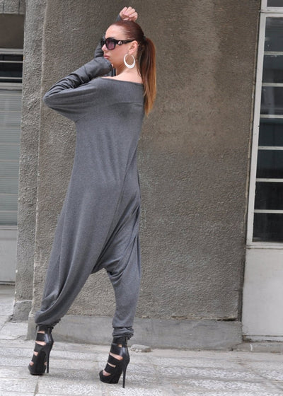 Grey Harem Jumpsuit Marla - EUG Fashion EugFashion 