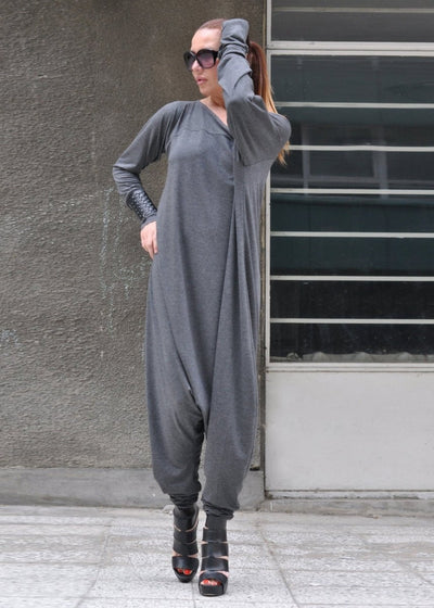 Grey Harem Jumpsuit Marla - EUG Fashion EugFashion 