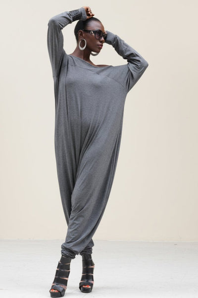 Grey Harem Jumpsuit Marla - EUG Fashion EugFashion 