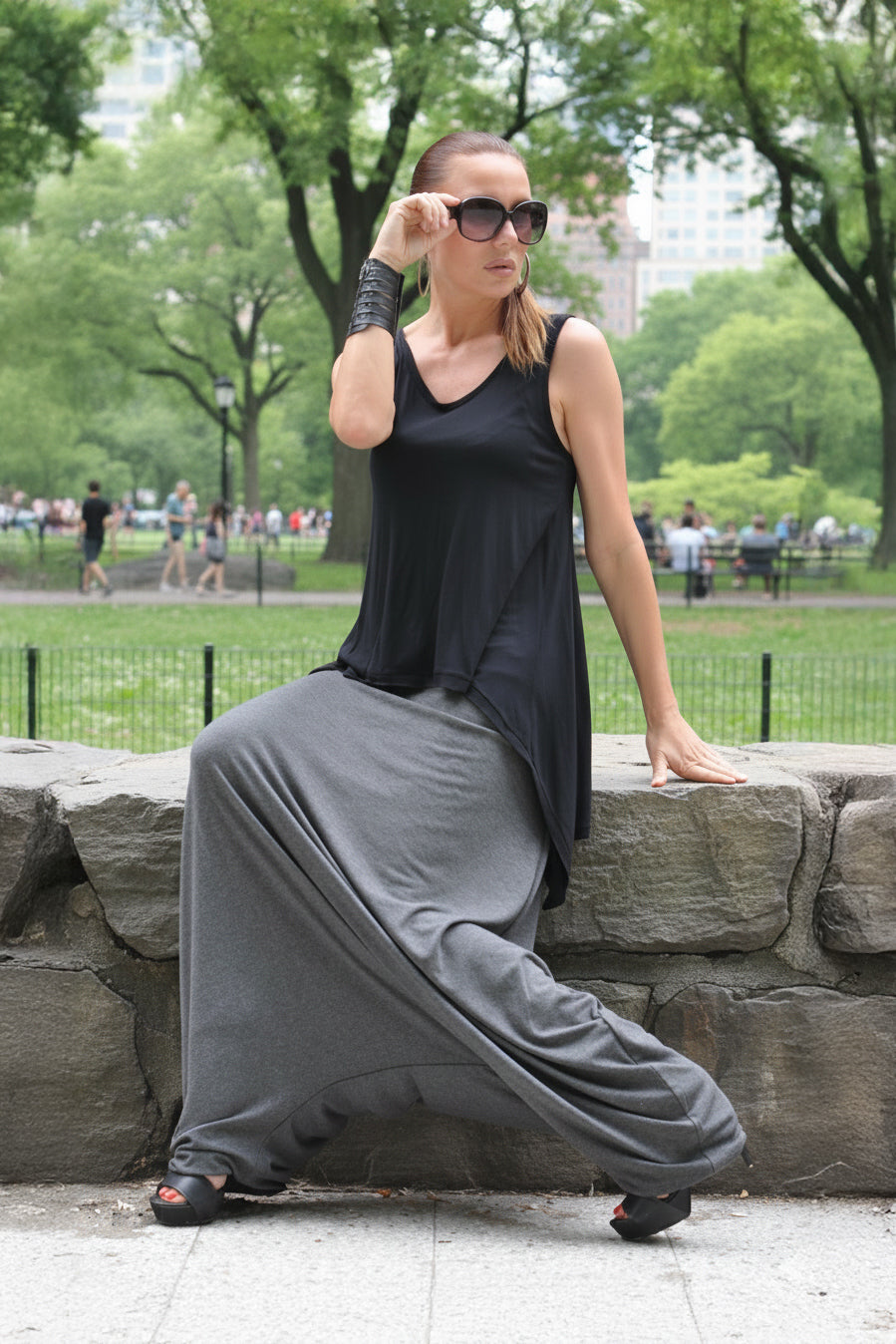 "Dark grey harem pants Reny — EUG Fashion #dark-grey
