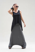 Dark grey harem pants Reny — EUG Fashion #dark-grey
