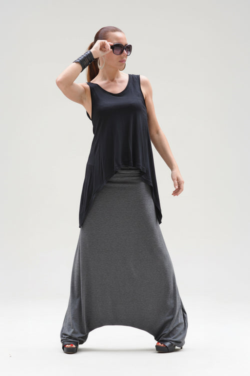 Dark grey harem pants Reny — EUG Fashion #dark-grey
