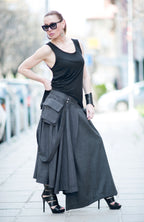 Asymmetrical Long Skirt - Zefira