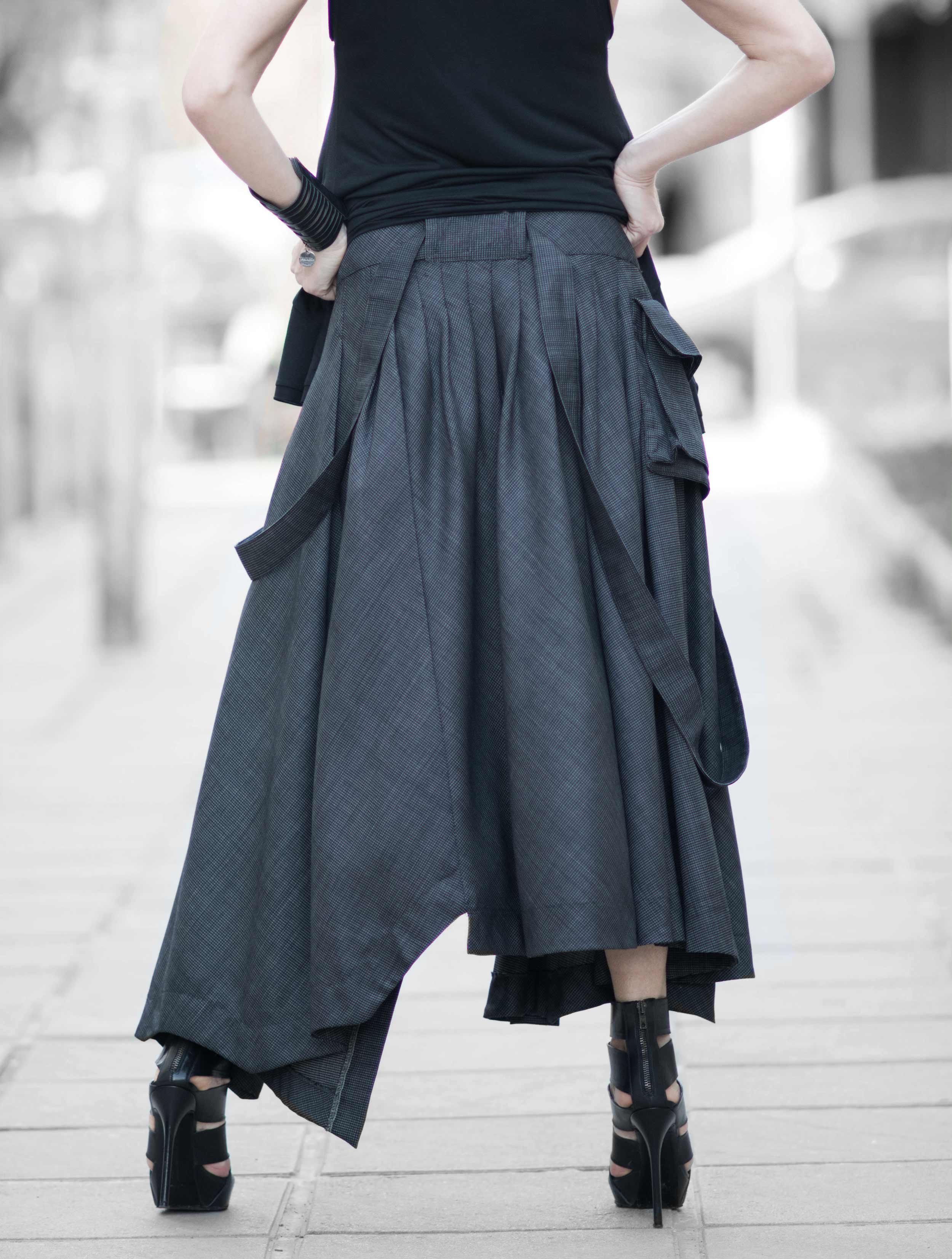 Asymmetrical Long Skirt - Zefira