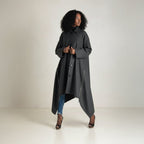 Grey Wool Women Coat FEDERICA - EUG Fashion