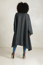 Grey Wool Women Coat FEDERICA - EUG Fashion