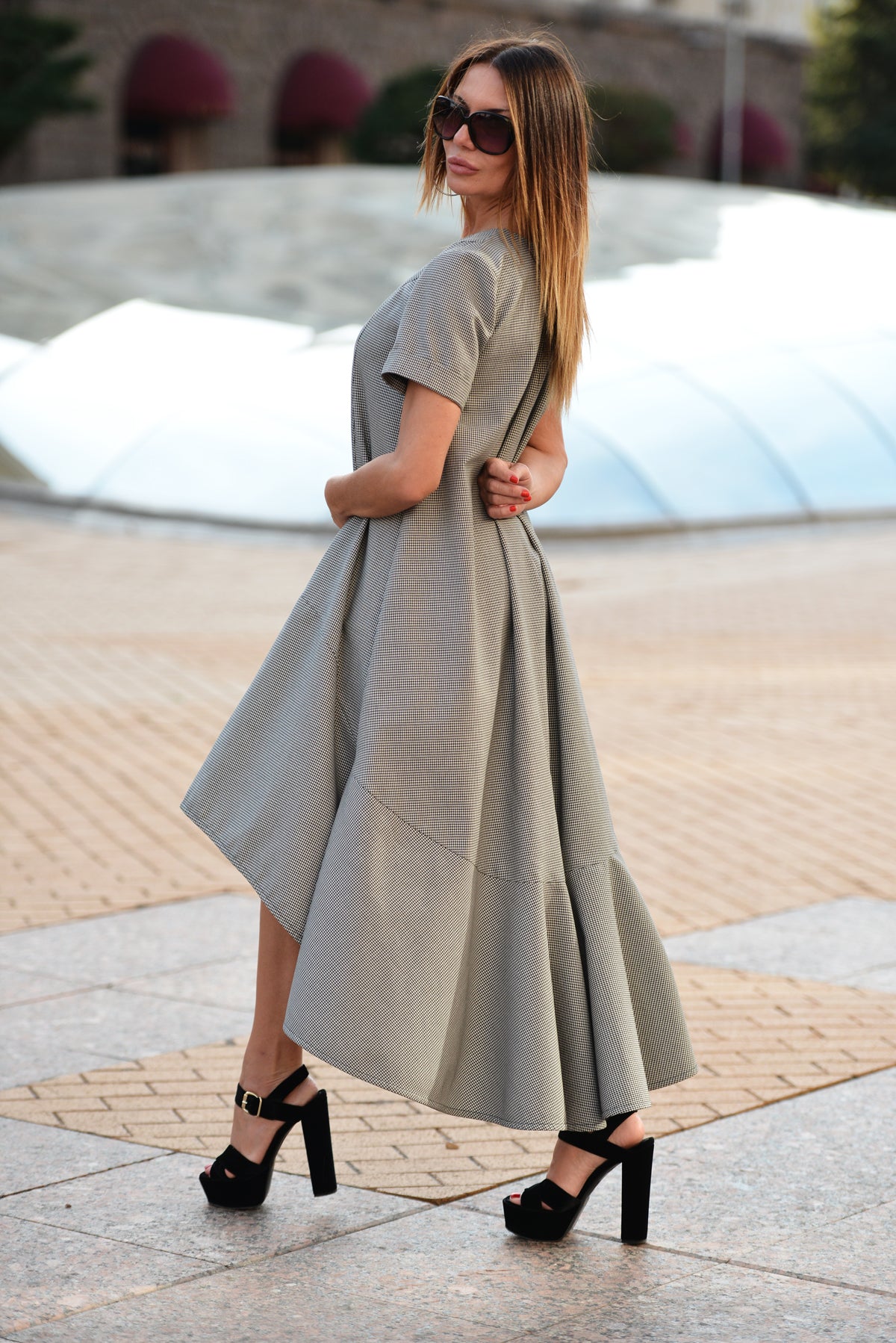 Plaid Cotton Dress