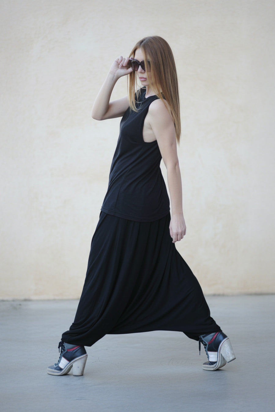 "Black harem pants Reny — EUG Fashion #black
