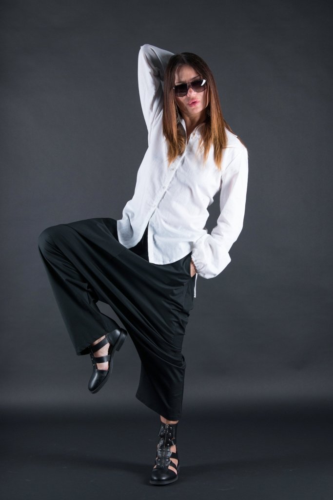 Harem Drop Crotch Pants KONY - EUG Fashion