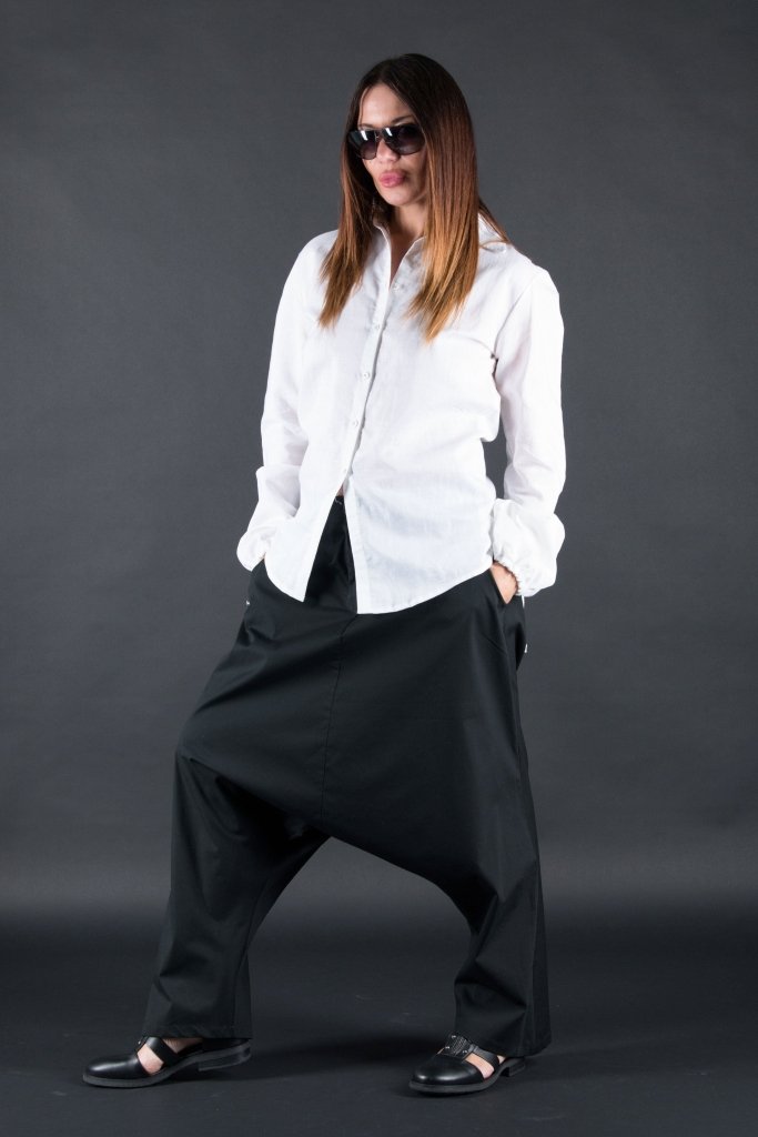 Harem Drop Crotch Pants KONY - EUG Fashion