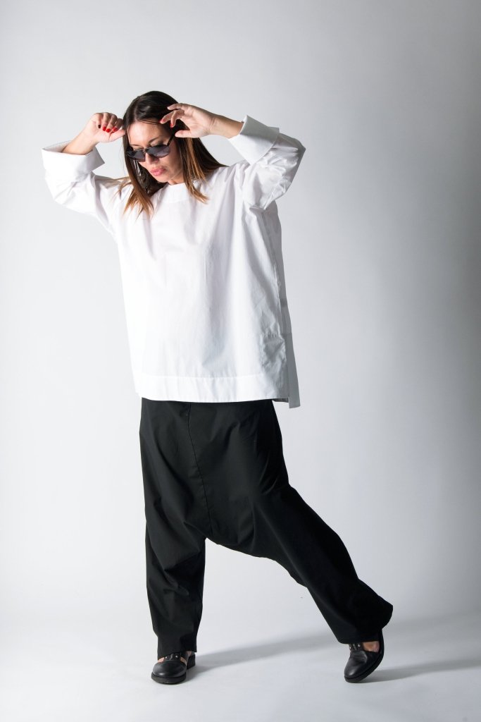 Harem Drop Crotch Pants KONY - EUG Fashion