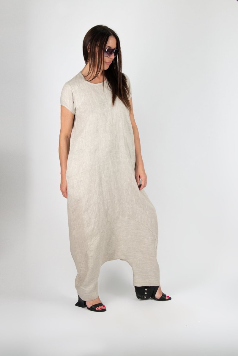 Harem Linen Jumpsuit RUTH - EUG Fashion EugFashion 