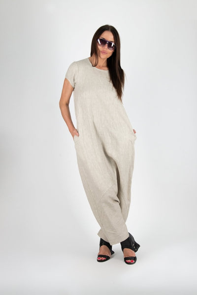 Harem Linen Jumpsuit RUTH - EUG FASHION EugFashion 