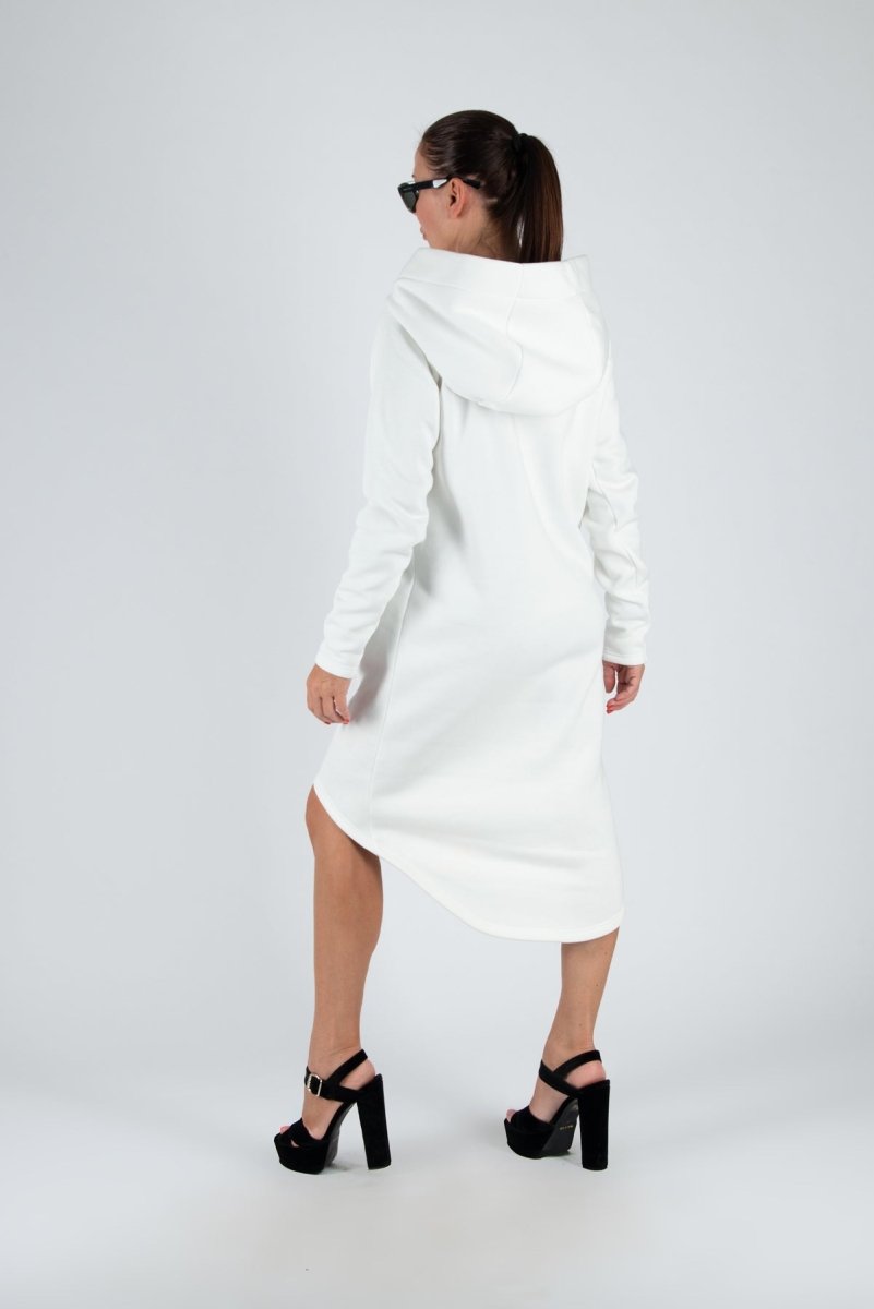 Hooded Asymmetric Dress TAYLOR - EUG Fashion EugFashion 