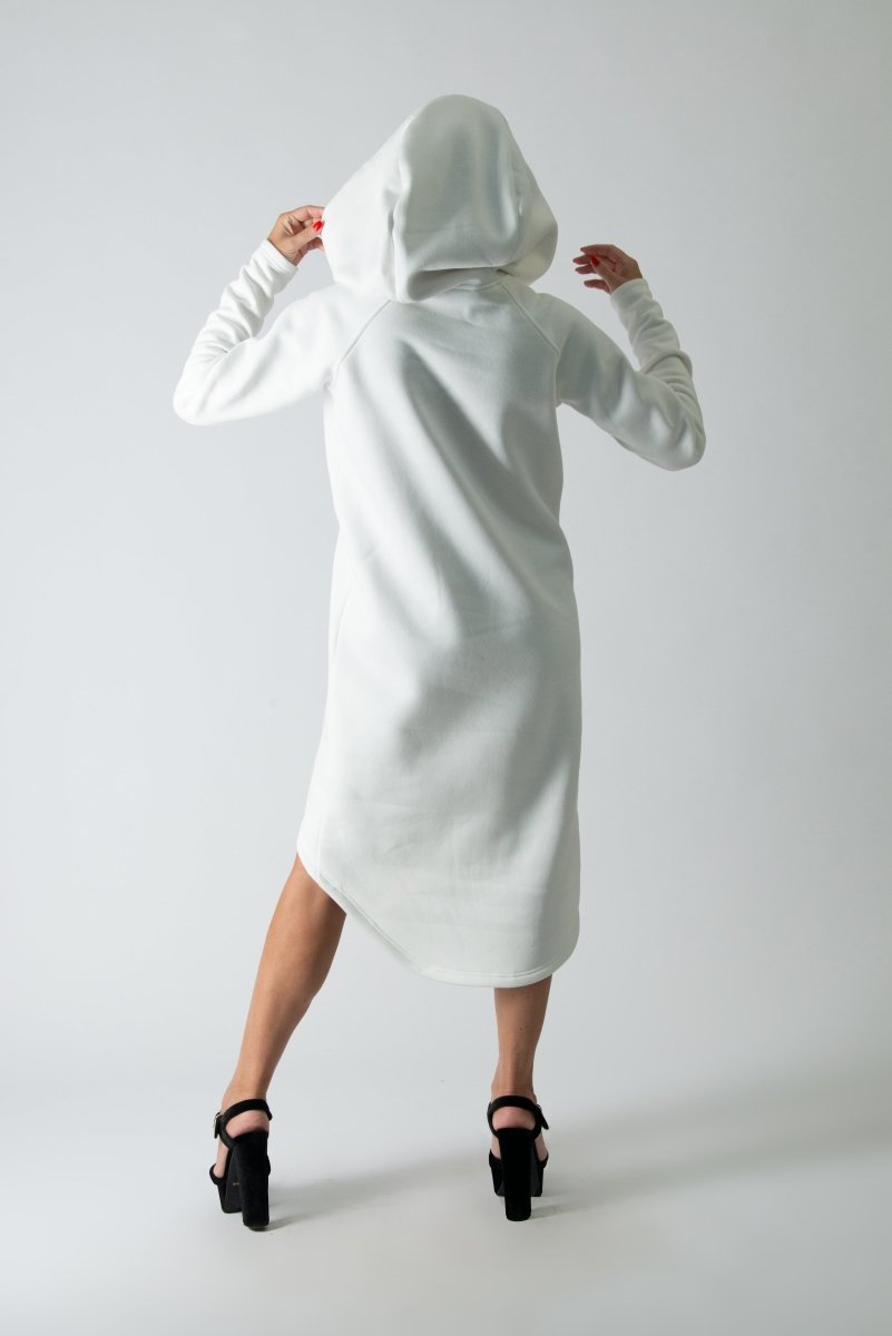 Hooded Asymmetric Dress TAYLOR - EUG Fashion EugFashion 