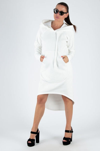 Hooded Asymmetric Dress TAYLOR - EUG Fashion EugFashion 