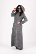 Hooded Knitted Dress - Linda