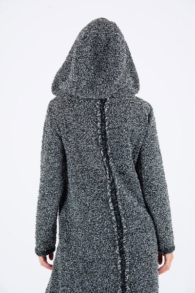 Hooded Knitted Dress LINDA - EUG FASHION EugFashion 