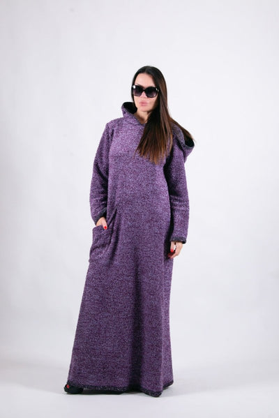 Hooded Knitted Dress LINDA - EUG Fashion EugFashion 